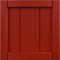 Ekena Millwork 12"W x 12"H True Fit PVC Framed Board-n-Batten Shutters Sample, Fire Red SAMPLE-TFPBFBR - alternate 1